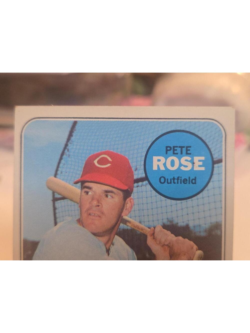 1969 Topps #120 Pete Rose High Grade Off Center Sharp Corners Cincinnati Reds - Picture 2 of 8